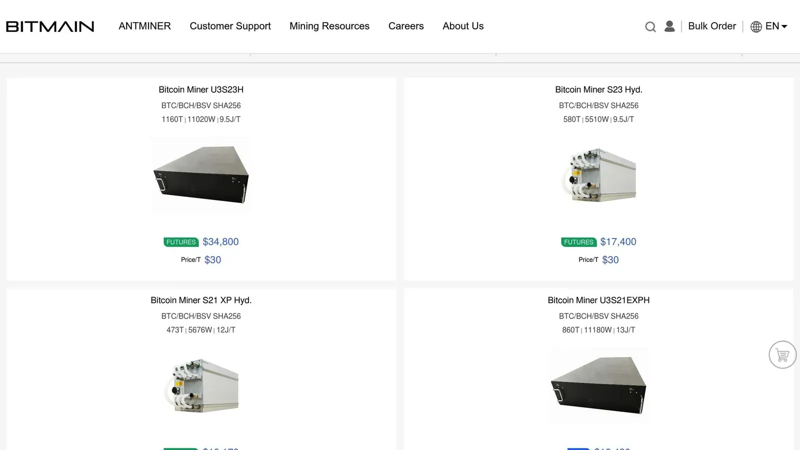 Bitmain Antminer S21